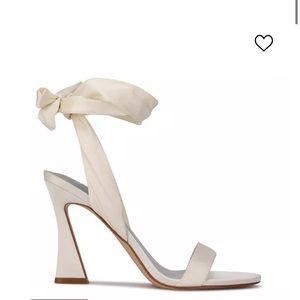 Nine West Kelsie Ankle Wrap Dress Sandals- PERFECT WEDDING SHOES!!!
